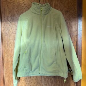 Columbia Light Neon Green/Yellow Women’s XL Fleece Turtleneck